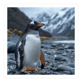 Gentoo Penguin Standing On A Rocky Shore (Print Only) thumbnail