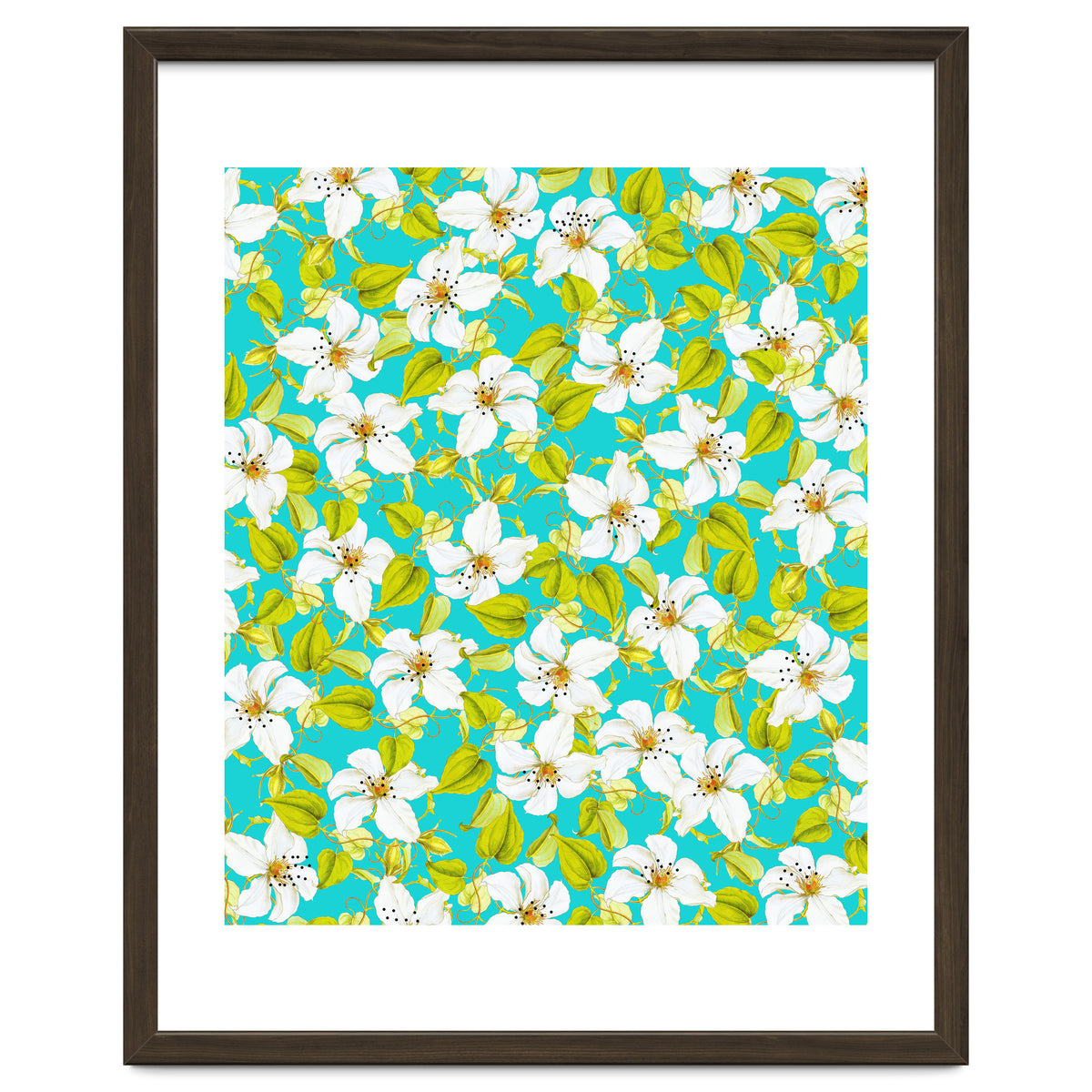 White Floral #society6 #decor #pattern