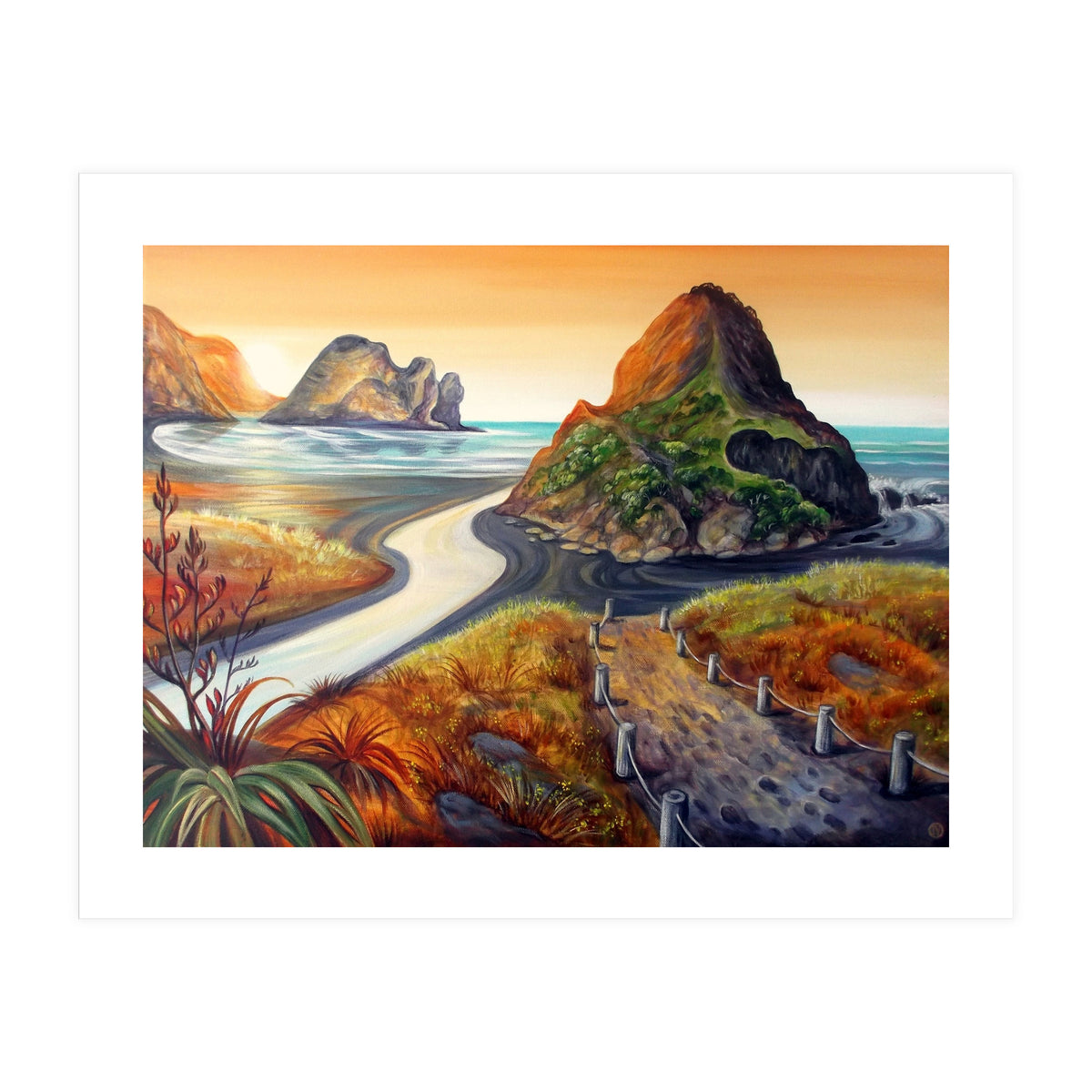 Piha In Golden Tones (Print Only)