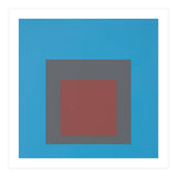 JOSEF ALBERS - HOMAGE TO THE SQUARE, BLUE, DARK RED  (Print Only) thumbnail