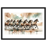 Running Horses Panorama