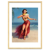 Pinup Girl In Hawaiian Costume thumbnail