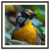 Close-up of a Yellow Bird featuring a Striking Red eye thumbnail