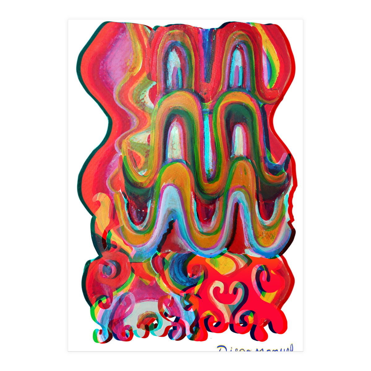 Pop Abstract Asimetrico 36 Copia (Print Only)