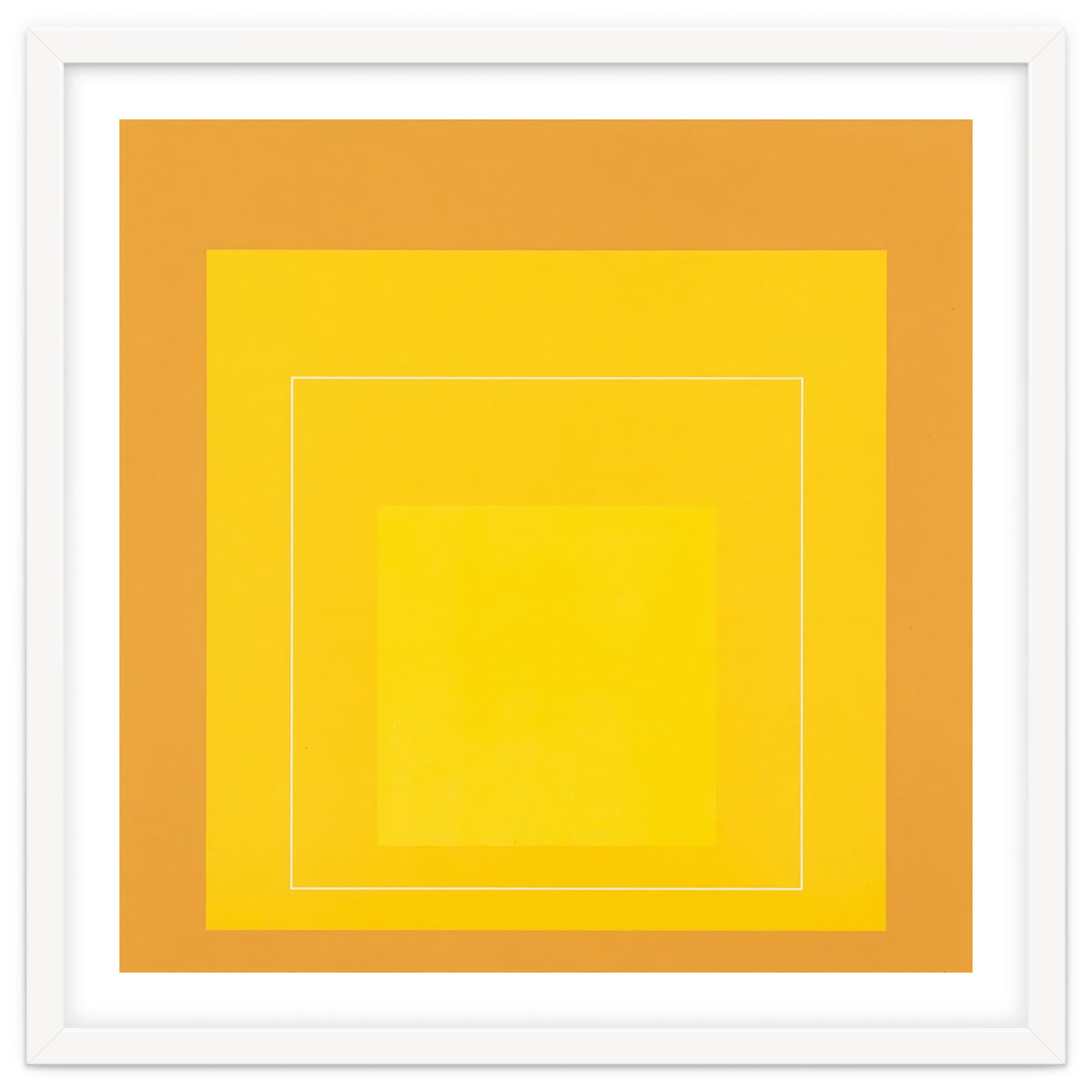 JOSEF ALBERS - HOMAGE TO THE SQUARE ORANGE YELLOW