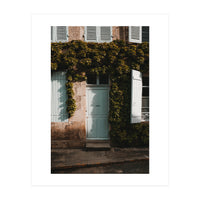 Botanical house with the white door (Print Only)