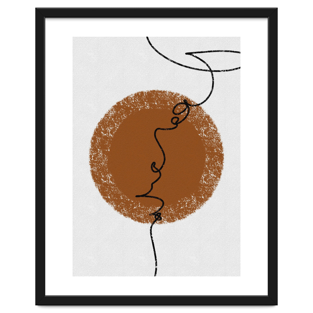 Abstract Brown and Black Lines