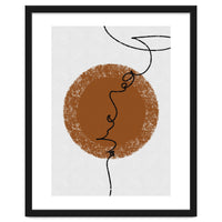 Abstract Brown and Black Lines