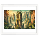 Vintage China, Zhangjiajie Stone Pillars Poster thumbnail