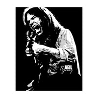 Neil Young Musician Legend in Grayscale 2 (Print Only)
