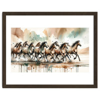 Running Horses Panorama