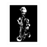 Rahsaan Roland Kirk Jazz Music Legend in Grayscale (Print Only) thumbnail