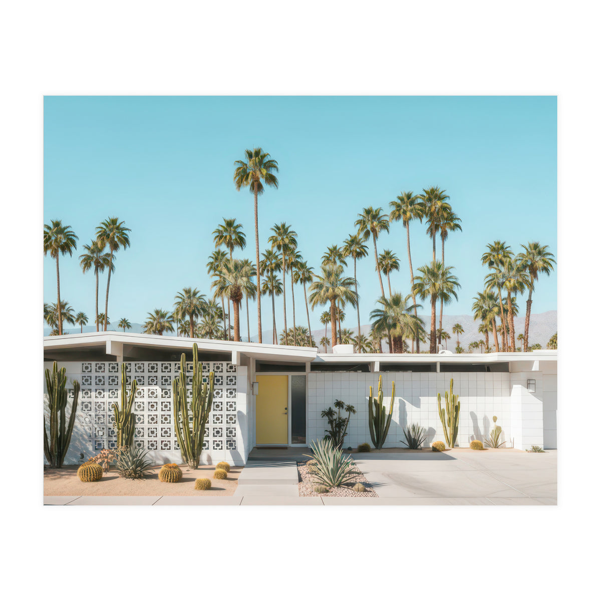 Palm Springs Modernist Home, Mid-Century Architecture Photography (Print Only)