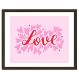 Love hearts - pink and red thumbnail