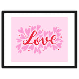 Love hearts - pink and red thumbnail