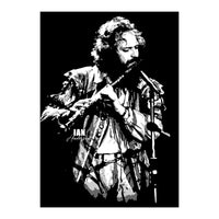 Ian Anderson Rock Music Legend in Grayscale 2 (Print Only)
