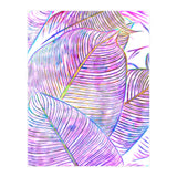 Pink Banana Leaves | Tropical Botanical Jungle | Ultraviolet Purple Nature Plants | Eclectic Forest (Print Only) thumbnail