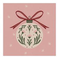 Christmas Flower Globe (Print Only)