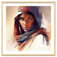 Watercolor Tuareg Woman #10