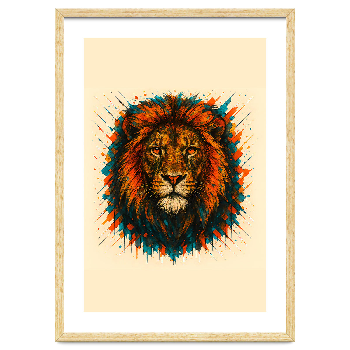 Lion Animal Watercolor
