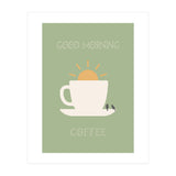 GOOD MORNING COFFEE with birds (Print Only) thumbnail