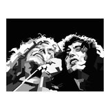 Robert Plant & Jimmy Page Black Illustration (Print Only) thumbnail