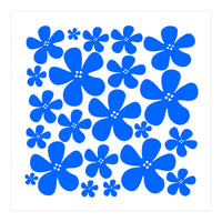 Blue Flowers Pattern (Print Only)