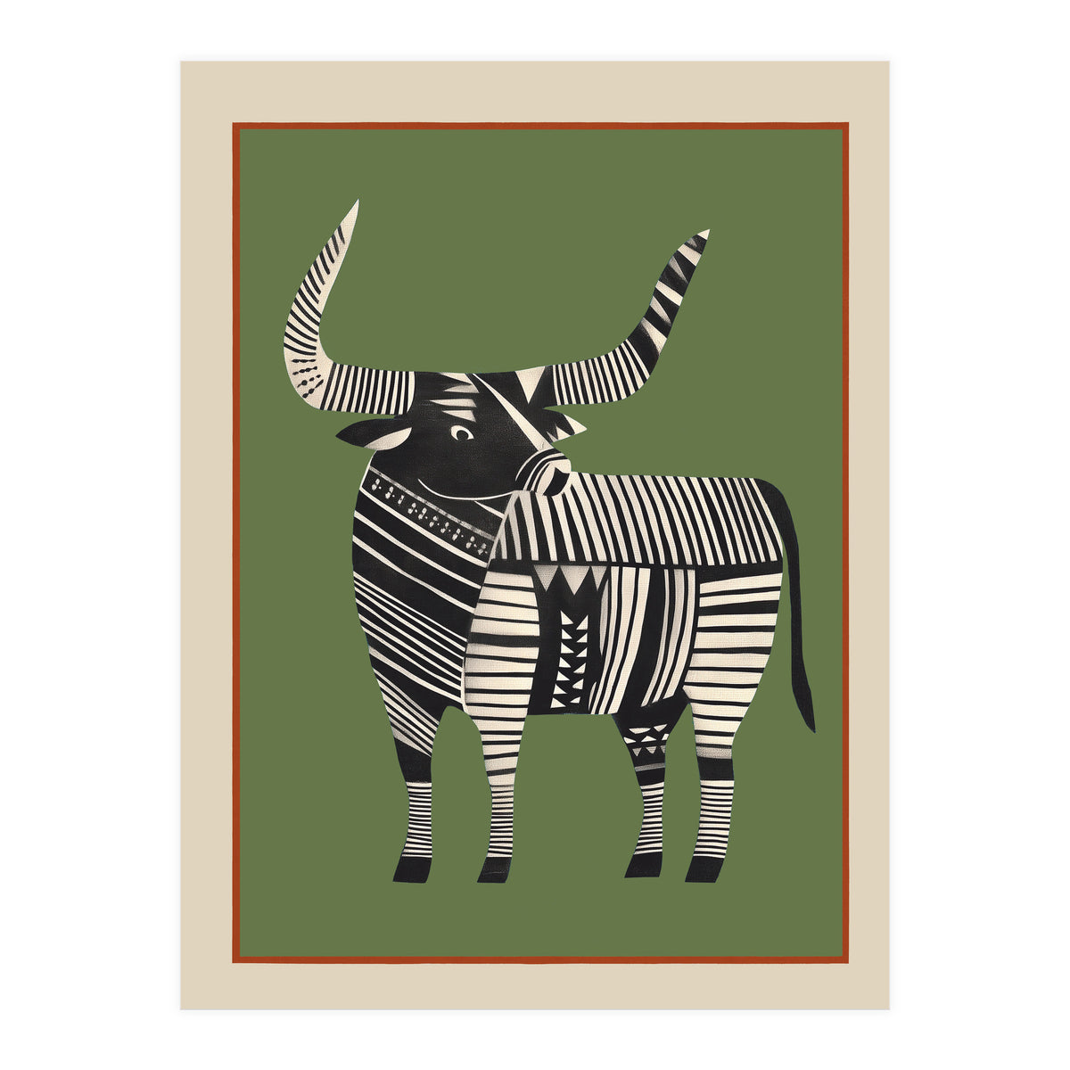 Striped Bull (Print Only)