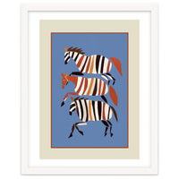 Striped Running Horses