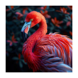 Vibrant Flamingo Bird Profile Majestic Pose (Print Only) thumbnail