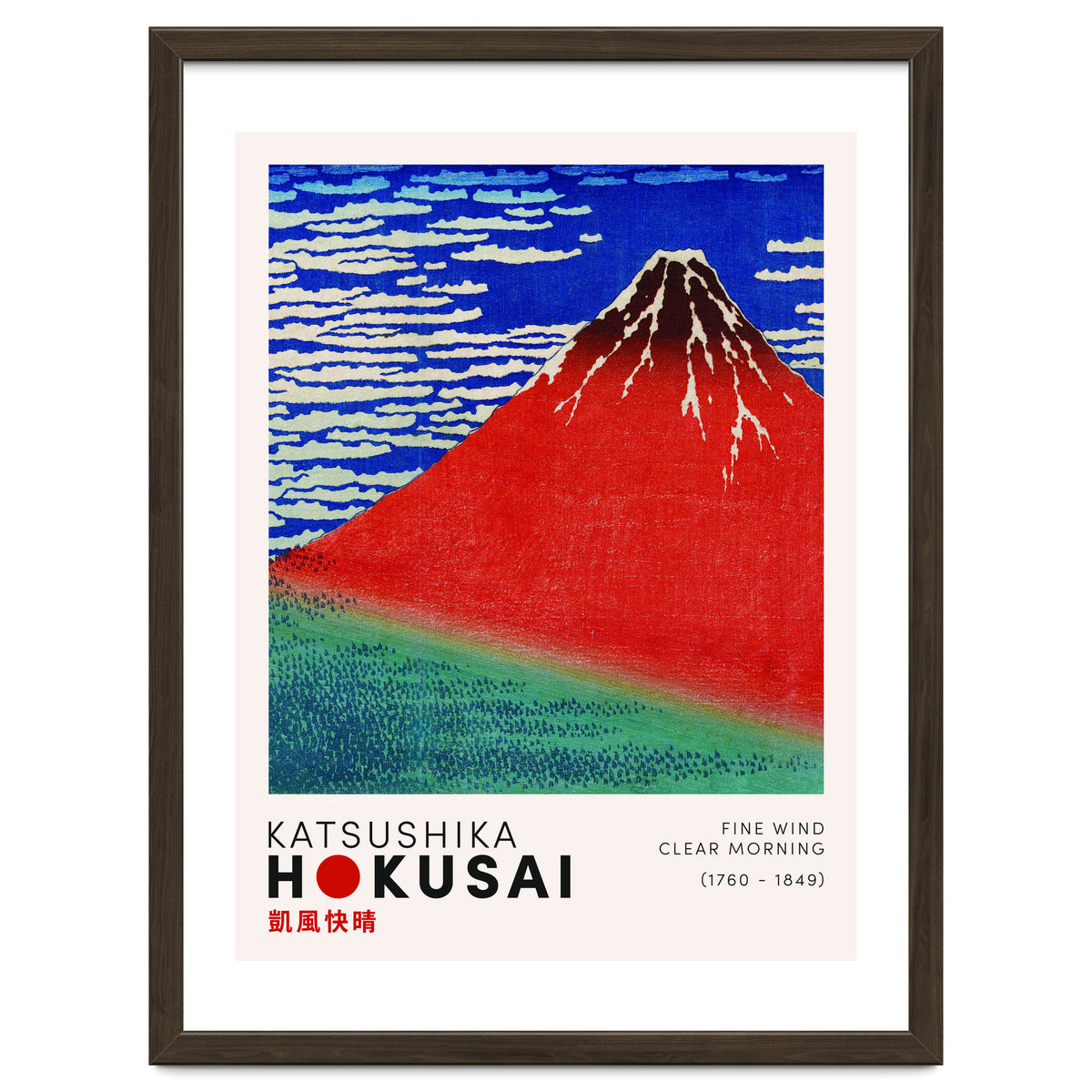 Katsushika Hokusai - Fine Wind, Clear Morning