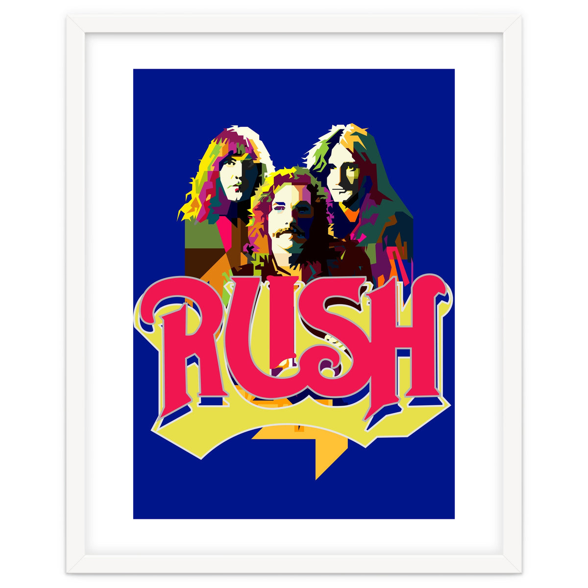 Rush Rock In Rio Pop Art WPAP