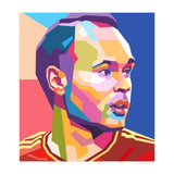 Iniesta pop art portrait (Print Only) thumbnail