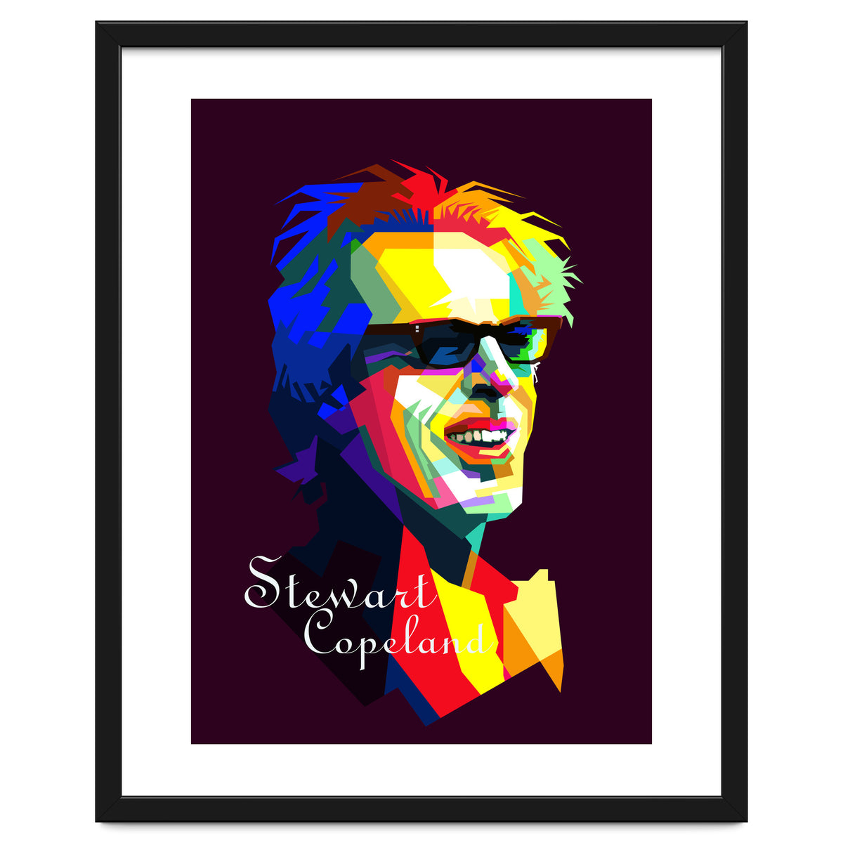Stewart Copeland The Police Pop Art WPAP