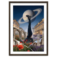 Cosmic Balance: Surreal Yoga in Ancient Dreamscapes