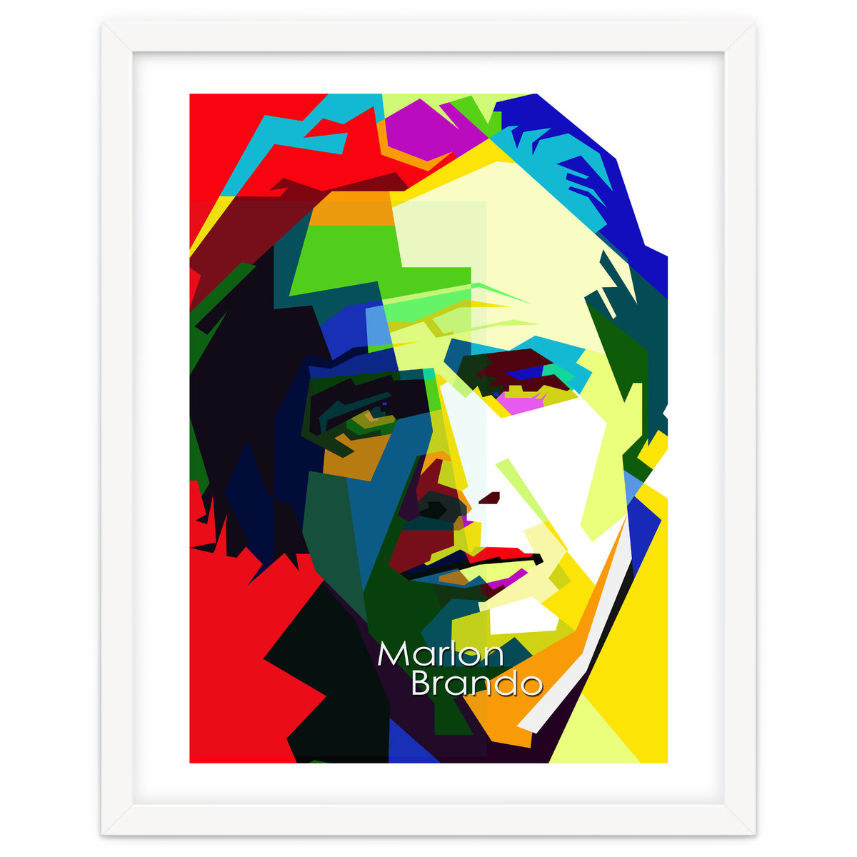 Marlon Brando Pop Art WPAP