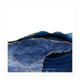 Navy & Gold Agate Texture 24 (Print Only) thumbnail