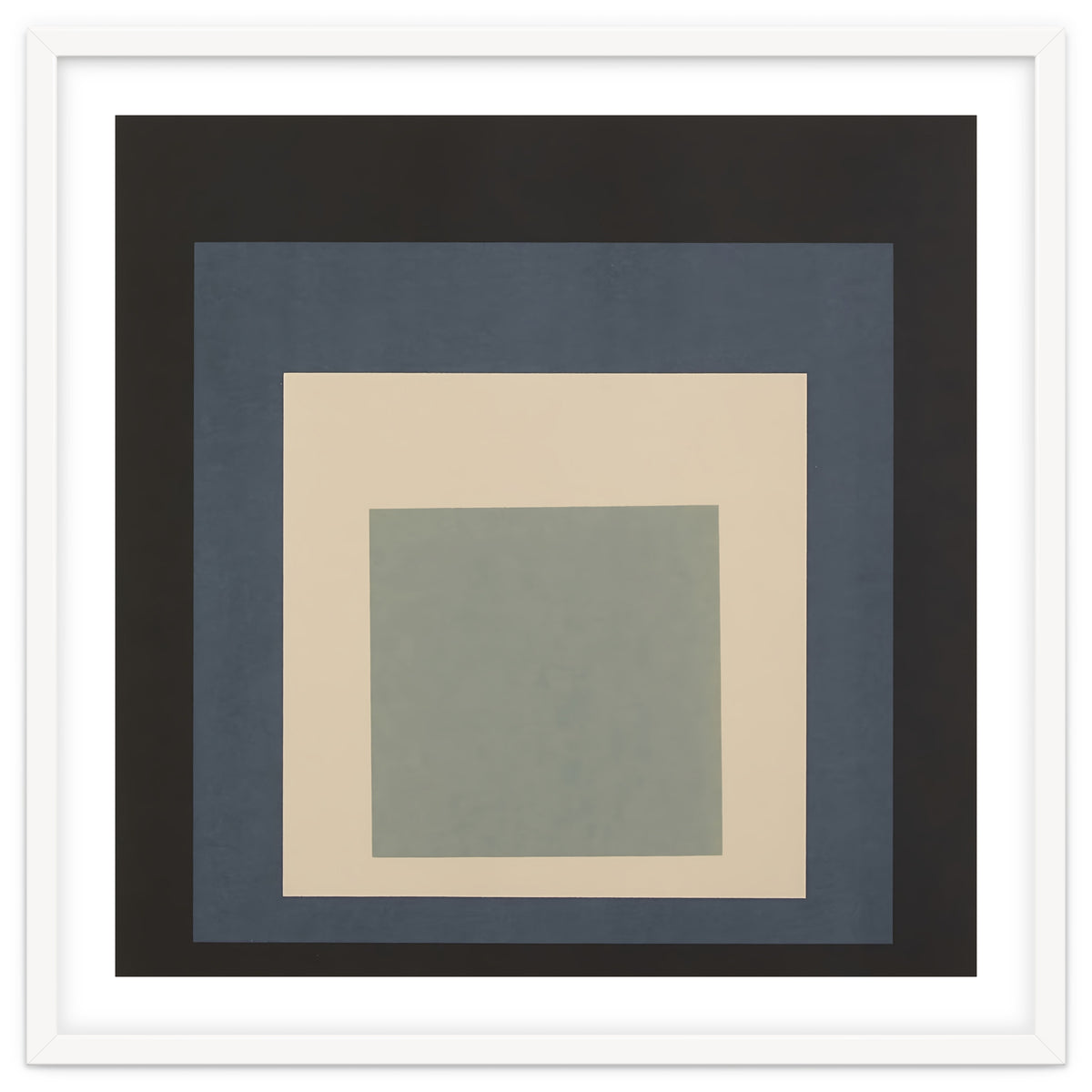 JOSEF ALBERS - HOMAGE TO THE SQUARE BEIGE GREY BLACK HIGH RESOLUTION
