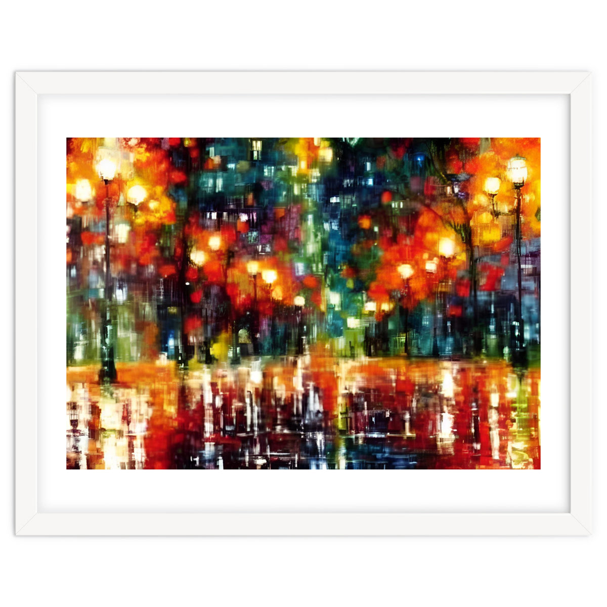 Abstract Contemporary Rainy