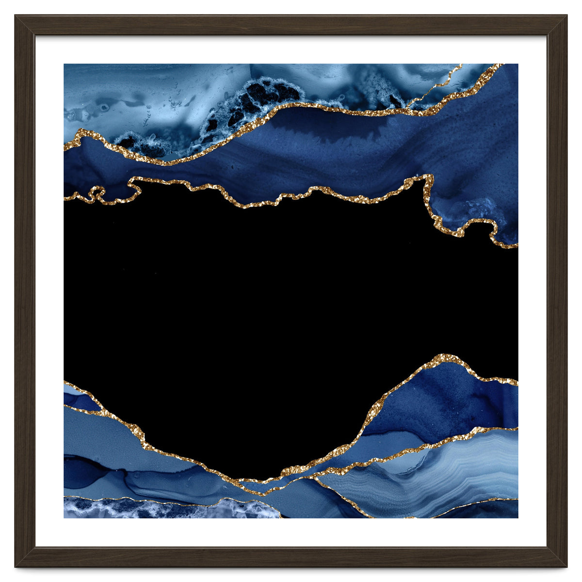 Navy & Gold Agate Texture 18