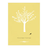 Happy Bird and Tree (Print Only) thumbnail