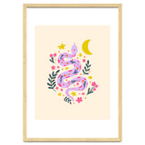 Lunar Snake  - lavander and cream thumbnail
