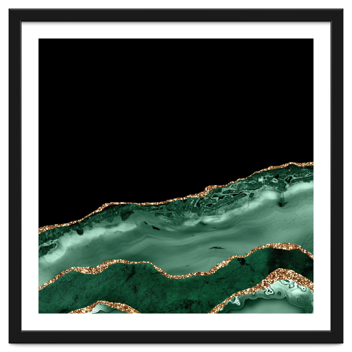 Emerald & Gold Agate Texture 02