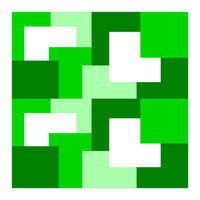 Green Abstract Square Tiles (Print Only)