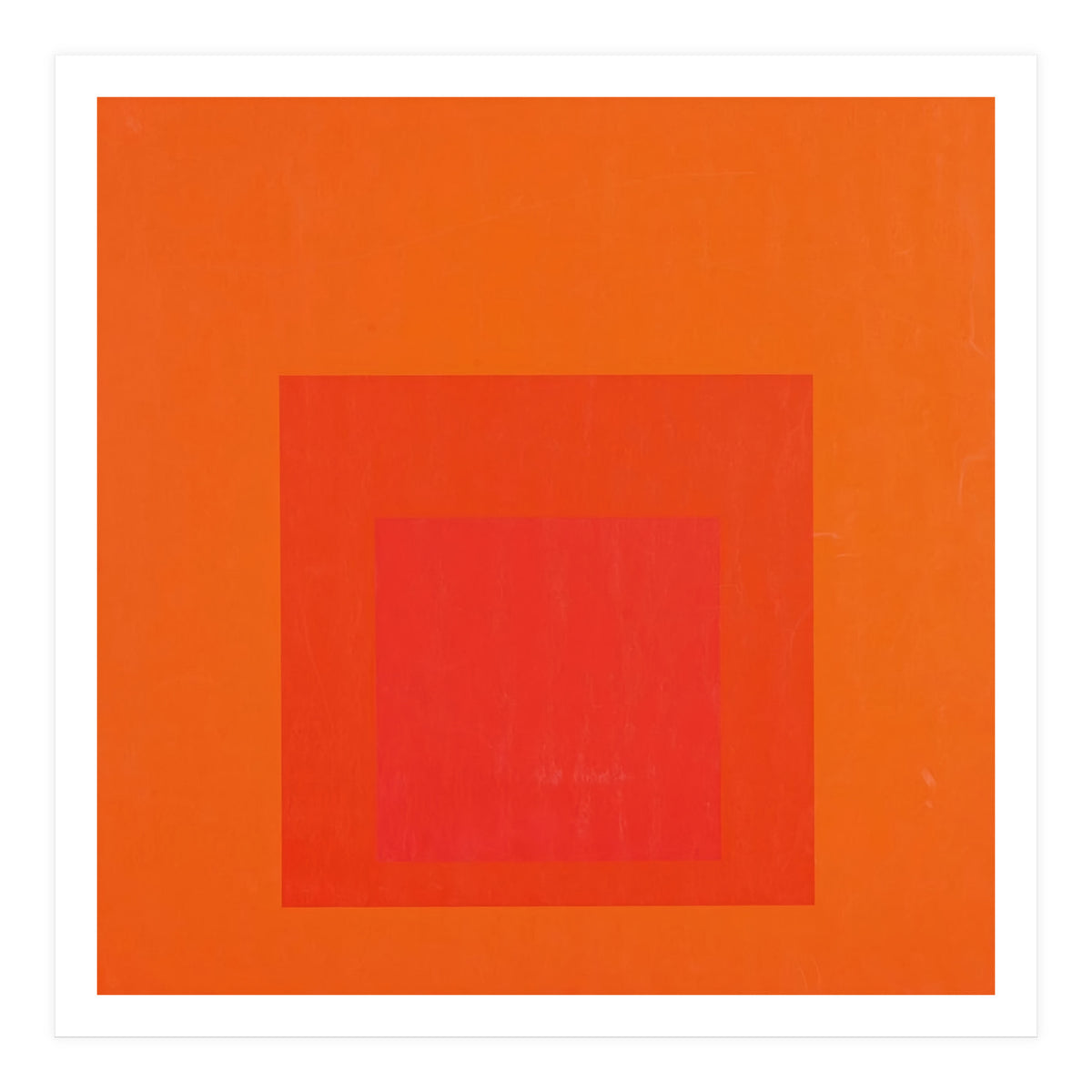 JOSEF ALBERS - HOMAGE TO THE SQUARE RED  (Print Only)
