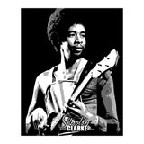 Stanley Clarke American Bassist in Grayscale (Print Only) thumbnail