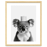 Koala, Toilet Paper Crown, Cute Animal Bathroom Art thumbnail