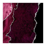 Burgundy & Silver Agate Texture 01  (Print Only) thumbnail