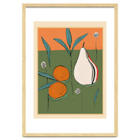 Abstract Pear And Orange Art