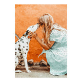 Pet Bound | Dalmatian Dog Lover Friendship Companion | Modern Bohemian Woman Puppy Animals Love (Print Only) thumbnail